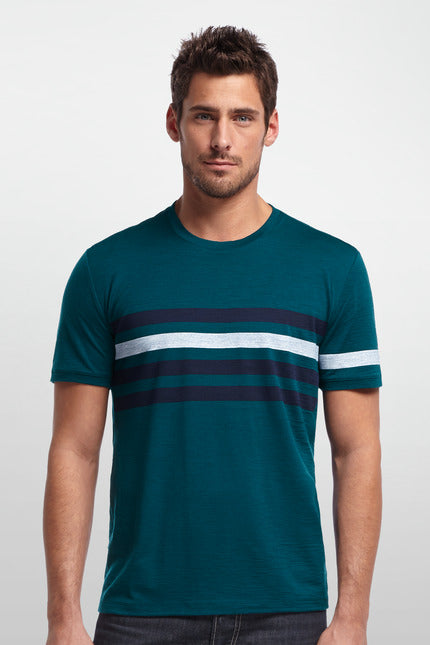 ICEBREAKER MENS TECH TEE LITE STREAK