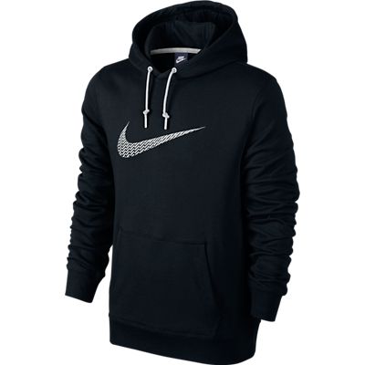 nike center chest swoosh hoodie