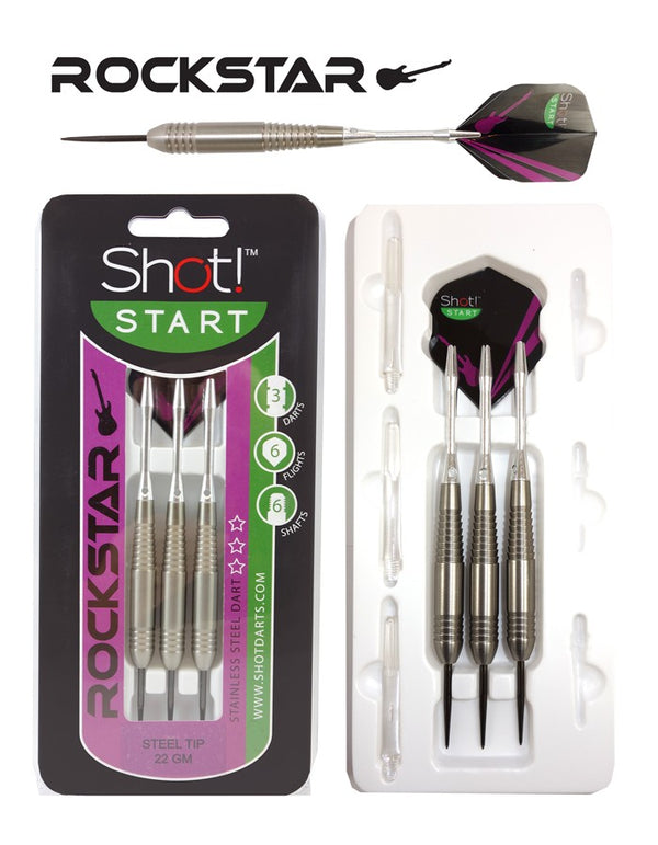 SHOT! ROCKSTAR STAINLESS STEEL DARTS