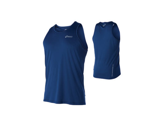 ASICS MENS SINGLET INDIGO BLUE