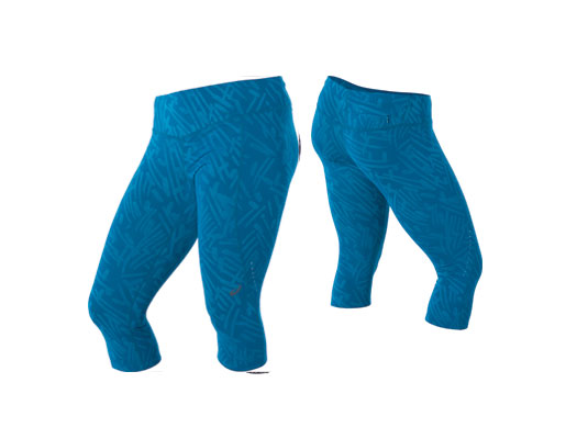 ASICS WMNS GRAPHIC KNEE TIGHT PALM BLUE