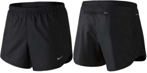 NIKE WOMENS MODERN EMBOSSED TEMPO SHORTS
