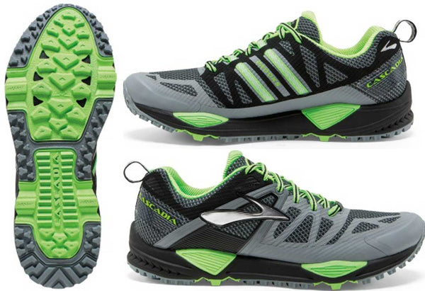 BROOKS MENS CASCADIA 10 TRAIL RUN SHOE