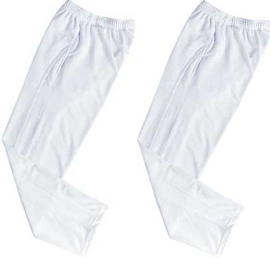 UNISEX URBAN WHITE TRACKPANTS TWO PAIRS