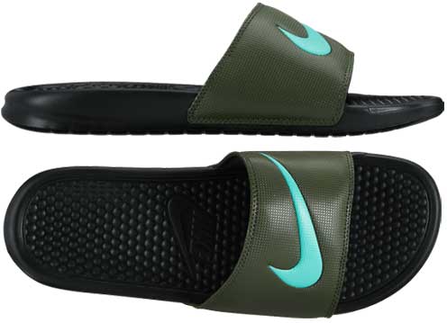 NIKE MENS BENASSI SWOOSH SLIDES