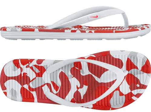 NIKE WOMENS SOLARSOFT II THONG PRINT