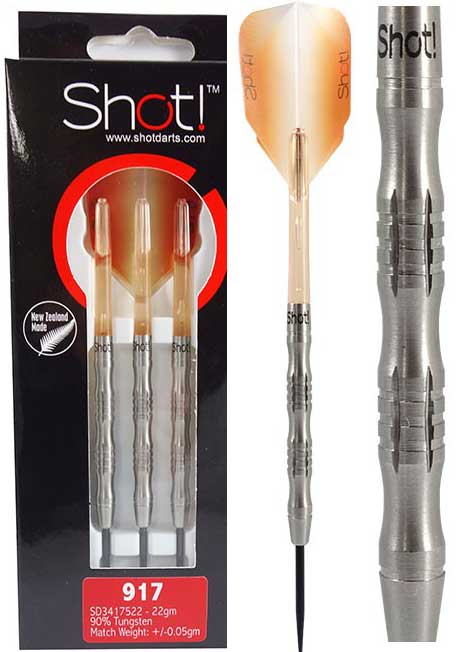 SHOT! LONGITUDE 90% TUNGSTEN DART SET
