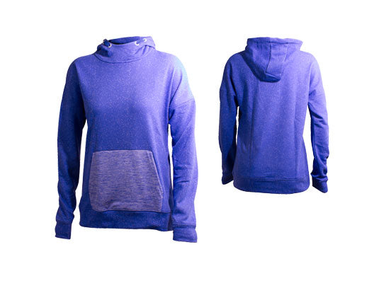 ASICS WMNS BLUE/PURPLE SPECKLE HOODIE