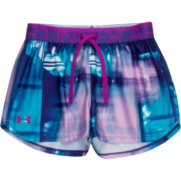 UNDER ARMOUR GIRLS PLAY-UP PRINT SHORTS