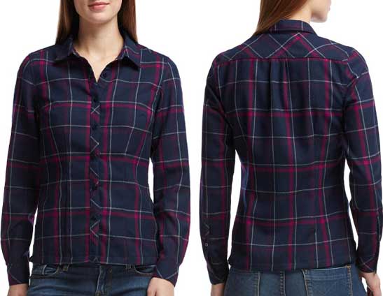 ICEBREAKER WOMEN'S LAUREL LS SHIRT PLAID