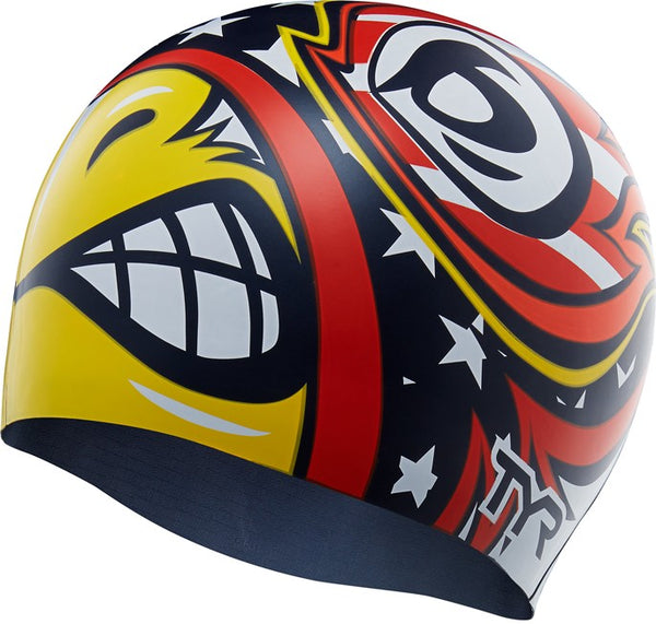 TYR THE WINGED AVENGER SILICONE SWIM CAP