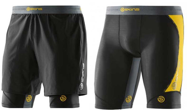 SKINS MEN'S DNAMIC SUPERPOSE HALF TIGHTS