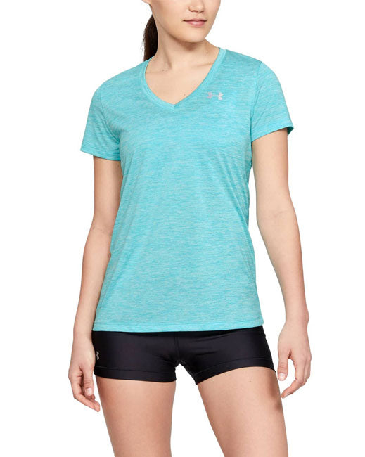 UNDER ARMOUR WOMEN TECH TWIST V NECK TEE