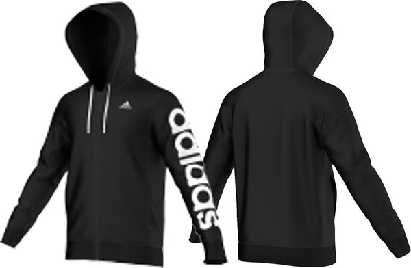 ADIDAS MEN'S LINEAR FULL ZIP HOODY