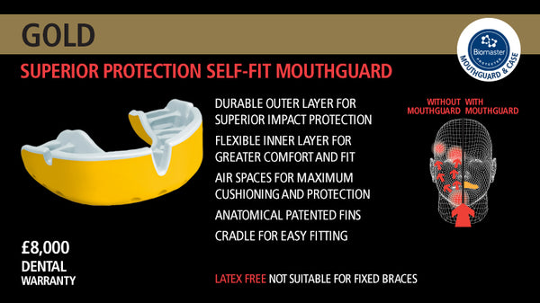 OPRO ADULT GOLD PROTECTION MOUTHGUARD