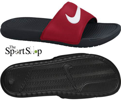 NIKE MEN'S BENASSI SLIDE RED