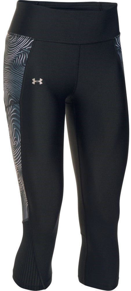 UNDER ARMOUR WOMENS FLY BY PRINTED CAPRI