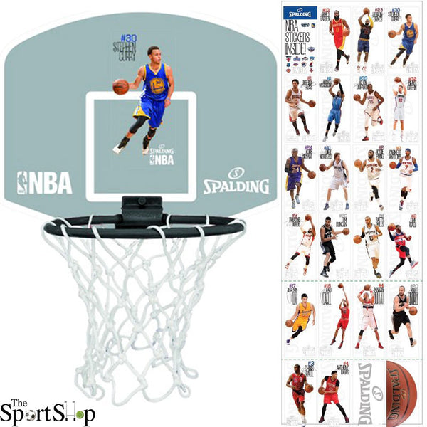 SPALDING NBA PLAYER MINI BACKBOARD SET
