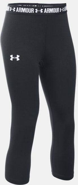 UNDER ARMOUR GIRLS HEATGEAR SOLID CAPRI