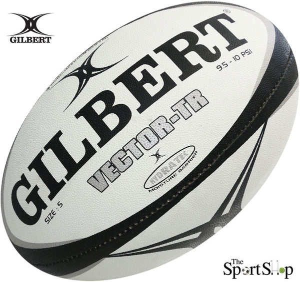 GILBERT VECTOR SIZE 5 RUGBY BALL BLACK