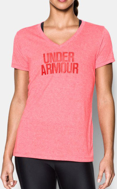 UNDER ARMOUR WOMENS SIRO WORDMARK V NECK