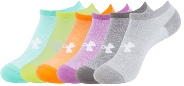 UNDER ARMOUR WOMEN'S SOLID NO SHOW SOCKS