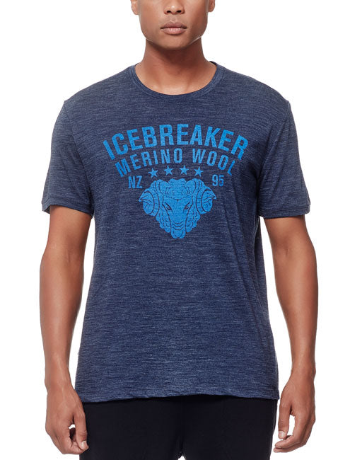 ICEBREAKER MEN TECHLITE SS CREW RAM HEAD