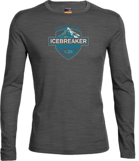 ICEBREAKER MEN'S OASIS LS CREWE CREST