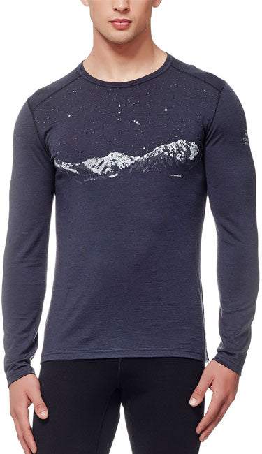 ICEBREAKER MEN'S OASIS LS CREWE FIELD
