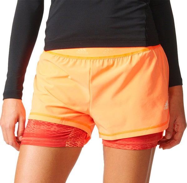 ADIDAS WOMEN'S AOP 2 IN 1 SHORTS