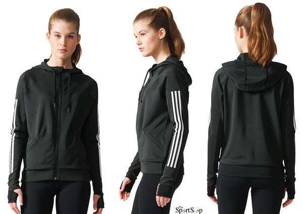 ADIDAS WOMEN PERFORMANCE FULL ZIP HOODY