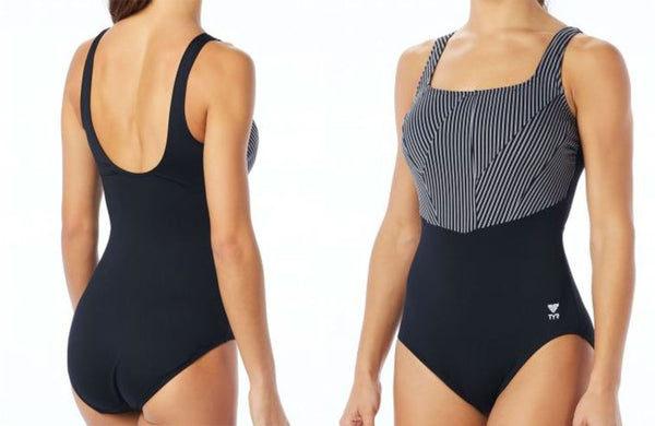 TYR WOMENS STRIPE AQUA CONTROLFIT