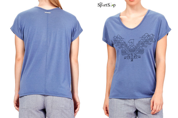 ICEBREAKER WOMENS ARIA V NECK TEE