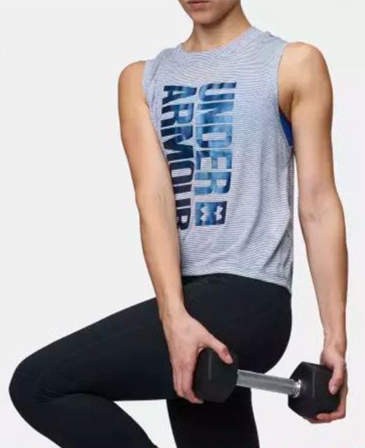 UNDER ARMOUR WOMEN'S BREATHE STRIPE WORD