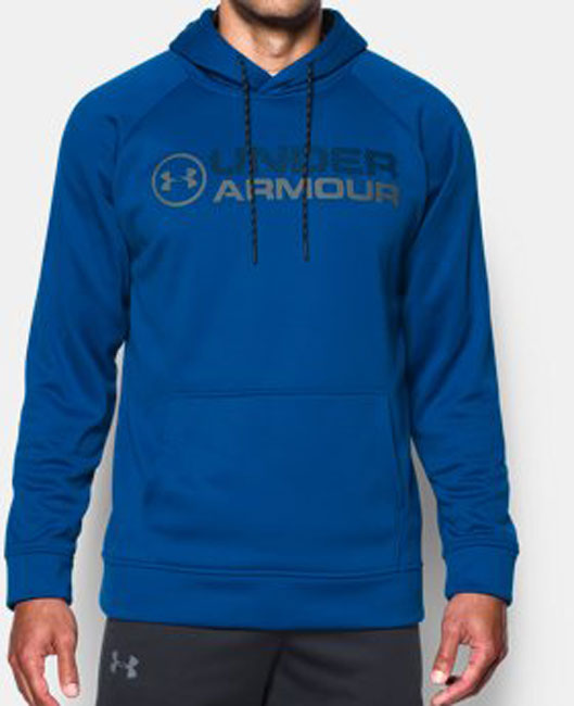 UNDER ARMOUR MEN'S FLEECE WORDMARK HOODY