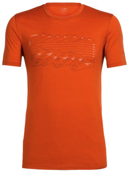 ICEBREAKER MENS TECHLITE SS CREWE ASCENT