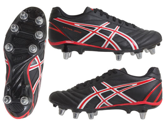 ASICS LETHAL DRIVE  ST2 BLACK/RED BOOT