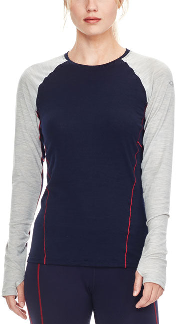 ICEBREAKER WOMEN COMET LONG SLEEVE CREWE