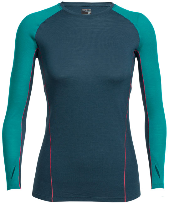 ICEBREAKER WOMEN COMET LONG SLEEVE CREWE