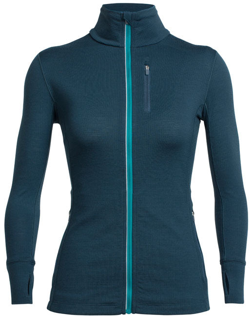 ICEBREAKER WOMEN'S RUSH LONG SLEEVE ZIP