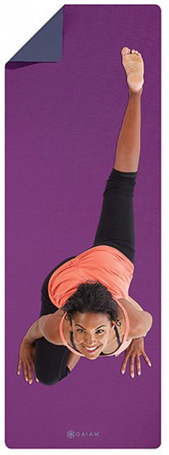 GAIAM YOGA MAT ULTRA STICKY GRAPE 6mm