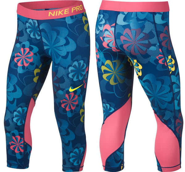 NIKE GIRL'S PRO PRINTED CAPRIS – The Sport Shop New Zealand
