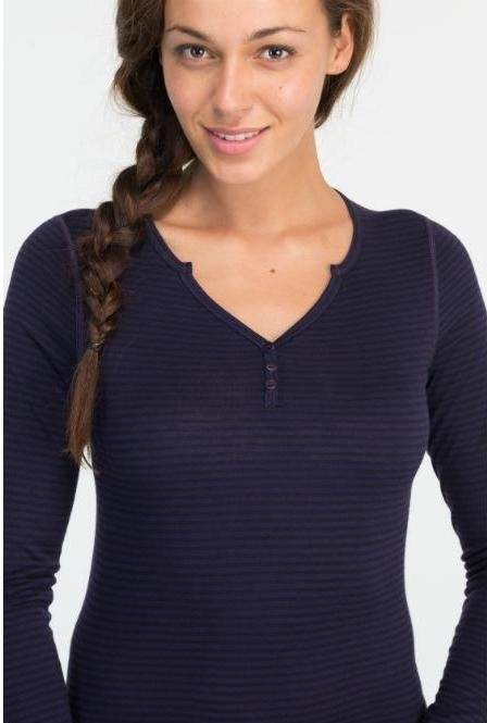 ICEBREAKER OASIS HENLEY STRIPE LOTUS
