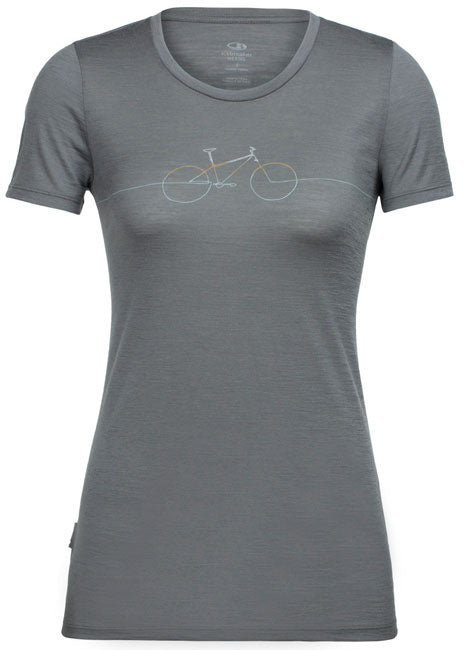 ICEBREAKER WOMENS TECHLITE CREWE CADENCE