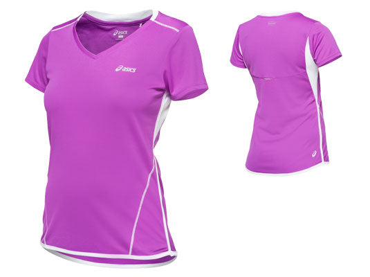 ASICS WOMENS ELEMENT TEE GRAPE