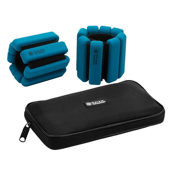 Gaiam Performance Slimline Silicone Weighted Bangles 2x 0.5 kg