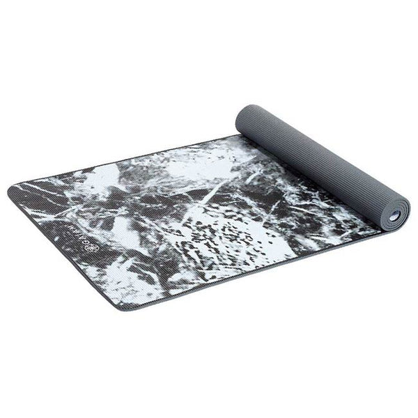 Gaiam Performance Premium Support 6mm Yoga Mat- Black Marble