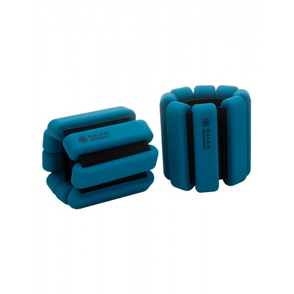Gaiam Performance Slimline Silicone Weighted Bangles 2x 1 kg