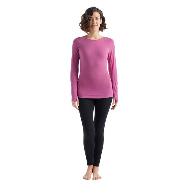 Icebreaker Women's BodyfitZone™ Merino 150 Zone Long Sleeve Crewe Thermal Top