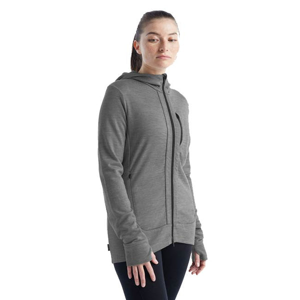 Icebreaker Women's Merino Quantum III Long Sleeve Zip Hoodie CL 2023